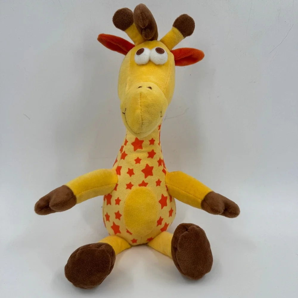 Geoffrey the Giraffe Plush‎ Toy Stuffed Animal Yellow Star Pattern Soft